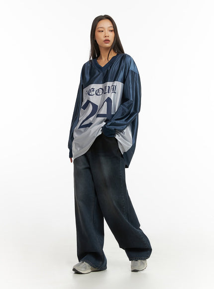 dark-blue-lettered-poly-sweat-v-neck-hoodie-io409