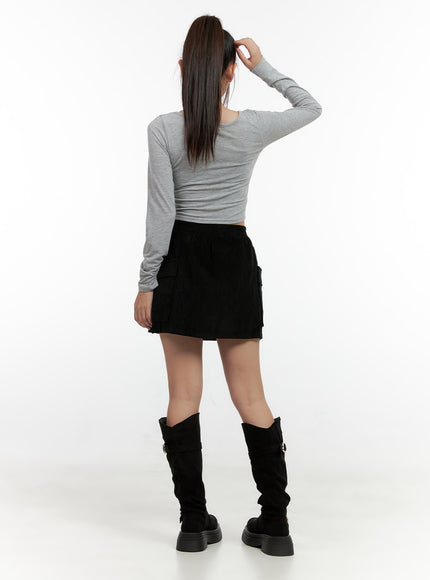 cargo-pocket-mini-skirt-cn404