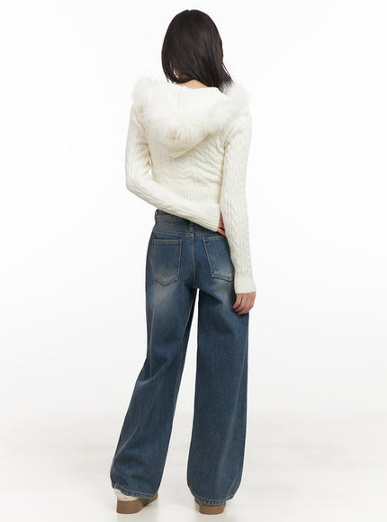 Emily Washed Straight-Leg Jeans CJ502