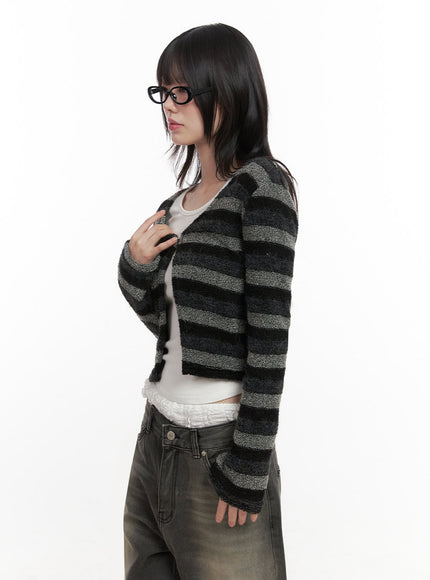 striped-slit-cropped-cardigan-id402