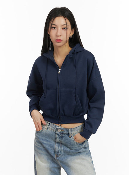 Oversized Zip-Up Hoodie IJ503