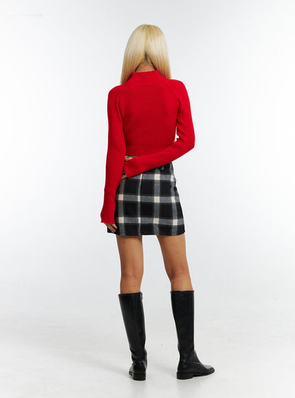 buckle-plaid-mini-skirt-in322