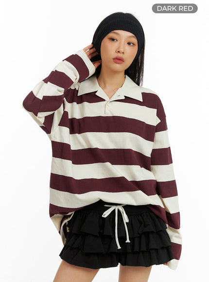 collar-stripe-oversized-polo-shirt-ia417