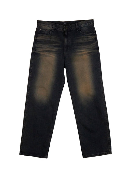 mens-washed-vintage-wide-fit-denim-jeans-id427