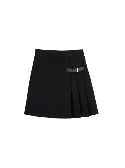 buckle-detail-pleated-mini-skirt-id402