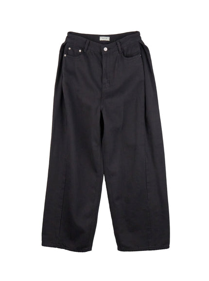 Classic Wide-Fit Cotton Pants ID431