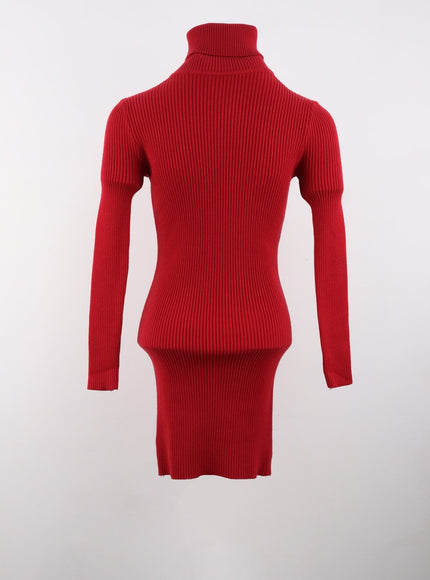 turtle-neck-mini-sweater-dress-is305