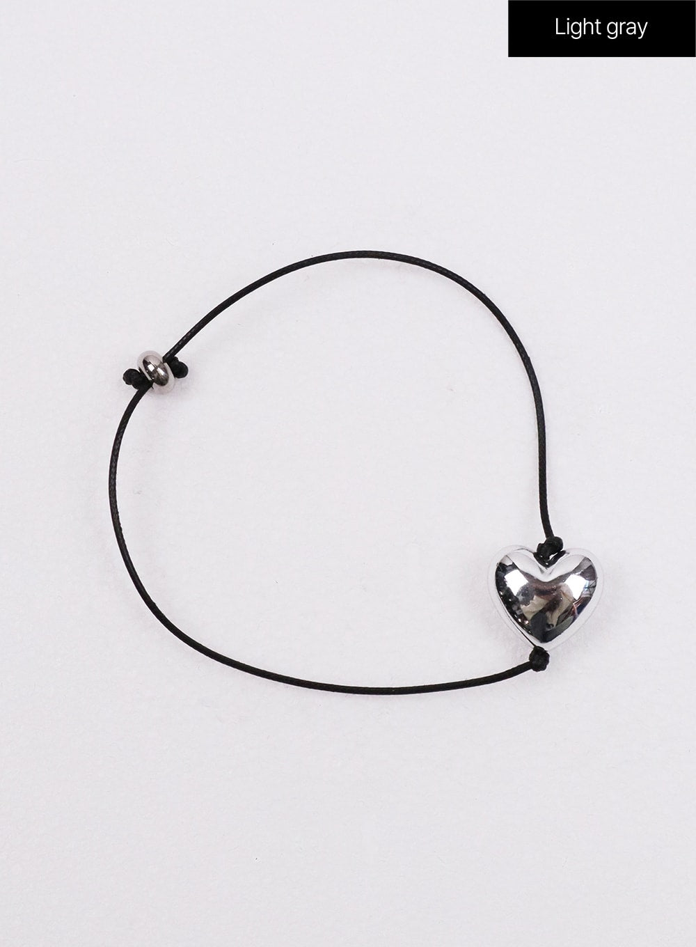 heart-decor-bracelet-ij419 / Light gray