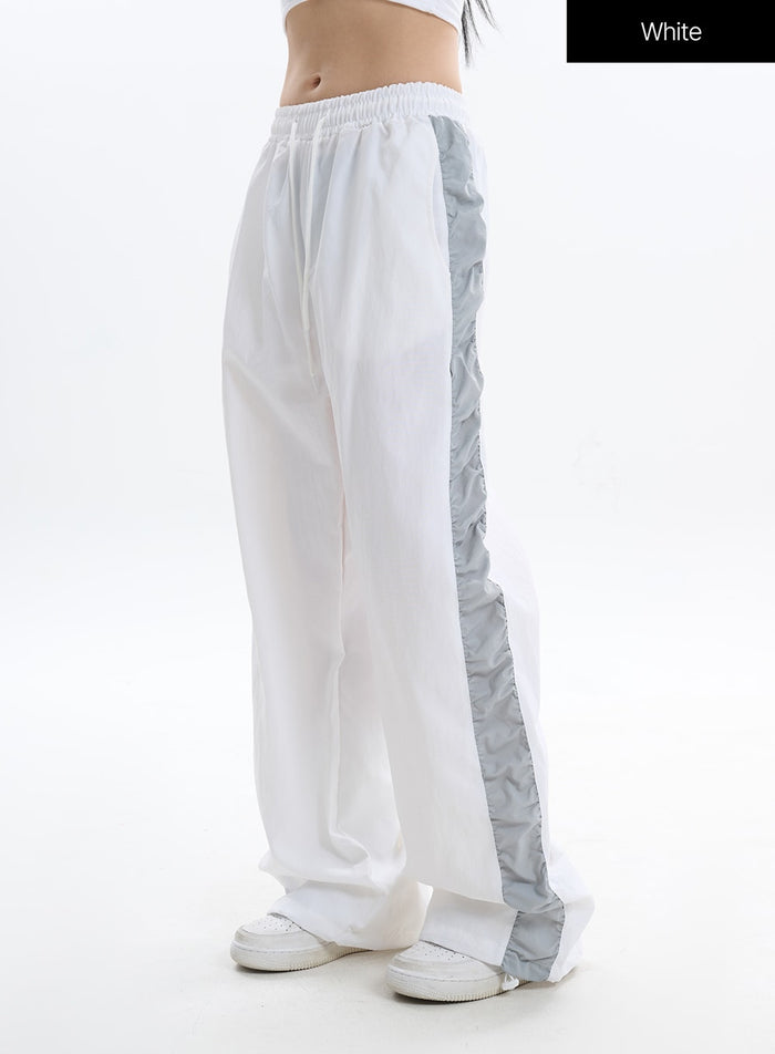 contrasting-wide-pants-if413 / White