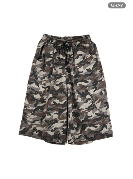 mens-camo-cargo-bermuda-pants-il418 / gray