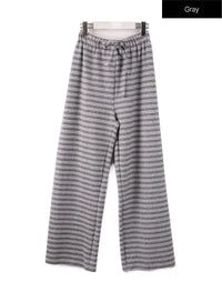 cozy-striped-pants-if408 / Gray