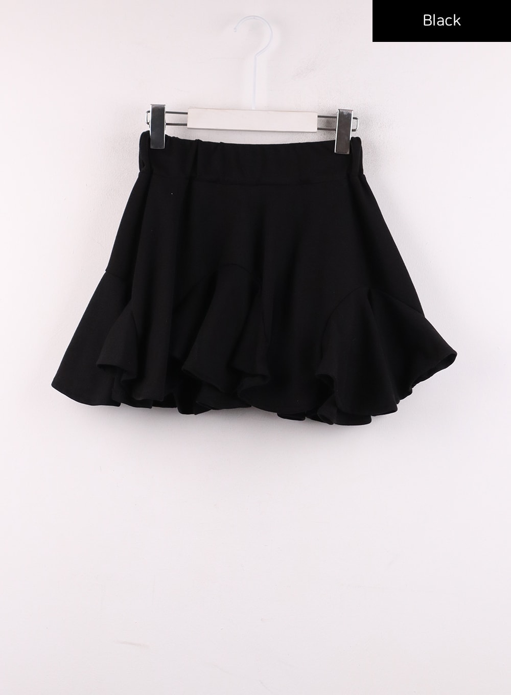 ruffle-mini-skirt-ij430 / Black