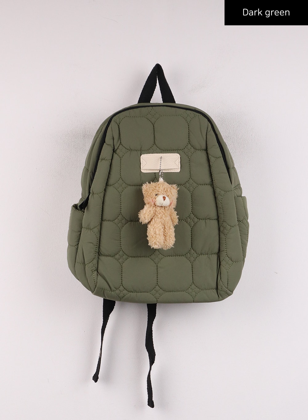 padded-backpack-ij419 / Dark green