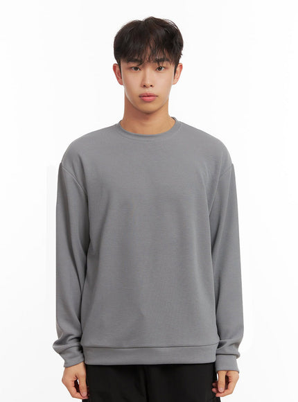 mens-basic-long-sleeve-tee-id427 / Gray