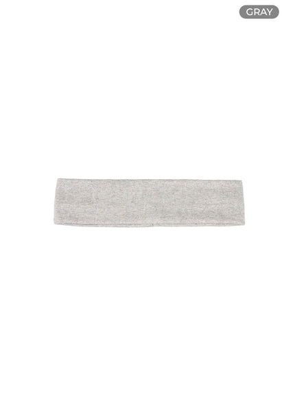 solid-cotton-headband-is402 / Gray