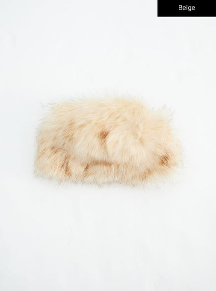 faux-fur-bucket-hat-in317 / Beige