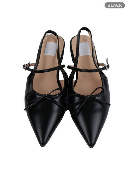 ribbon-flat-slingbacks-if423 / Black