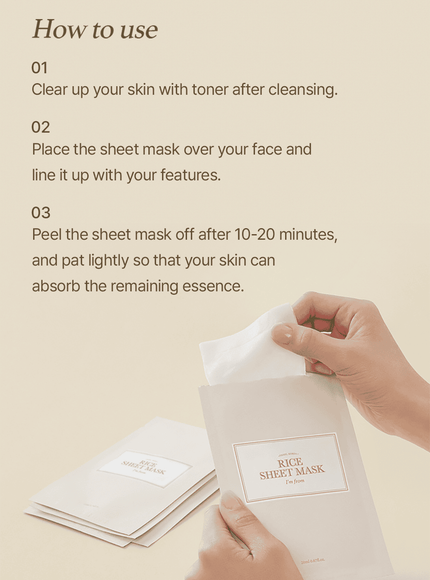 Rice Sheet Mask Set (5ea)