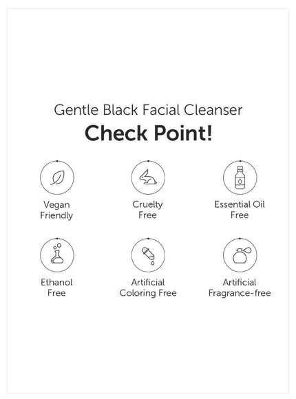 Gentle Black Facial Cleanser (140ml)