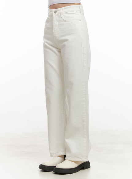 Fleece-Lined Cotton Straight-Leg Trousers CJ515