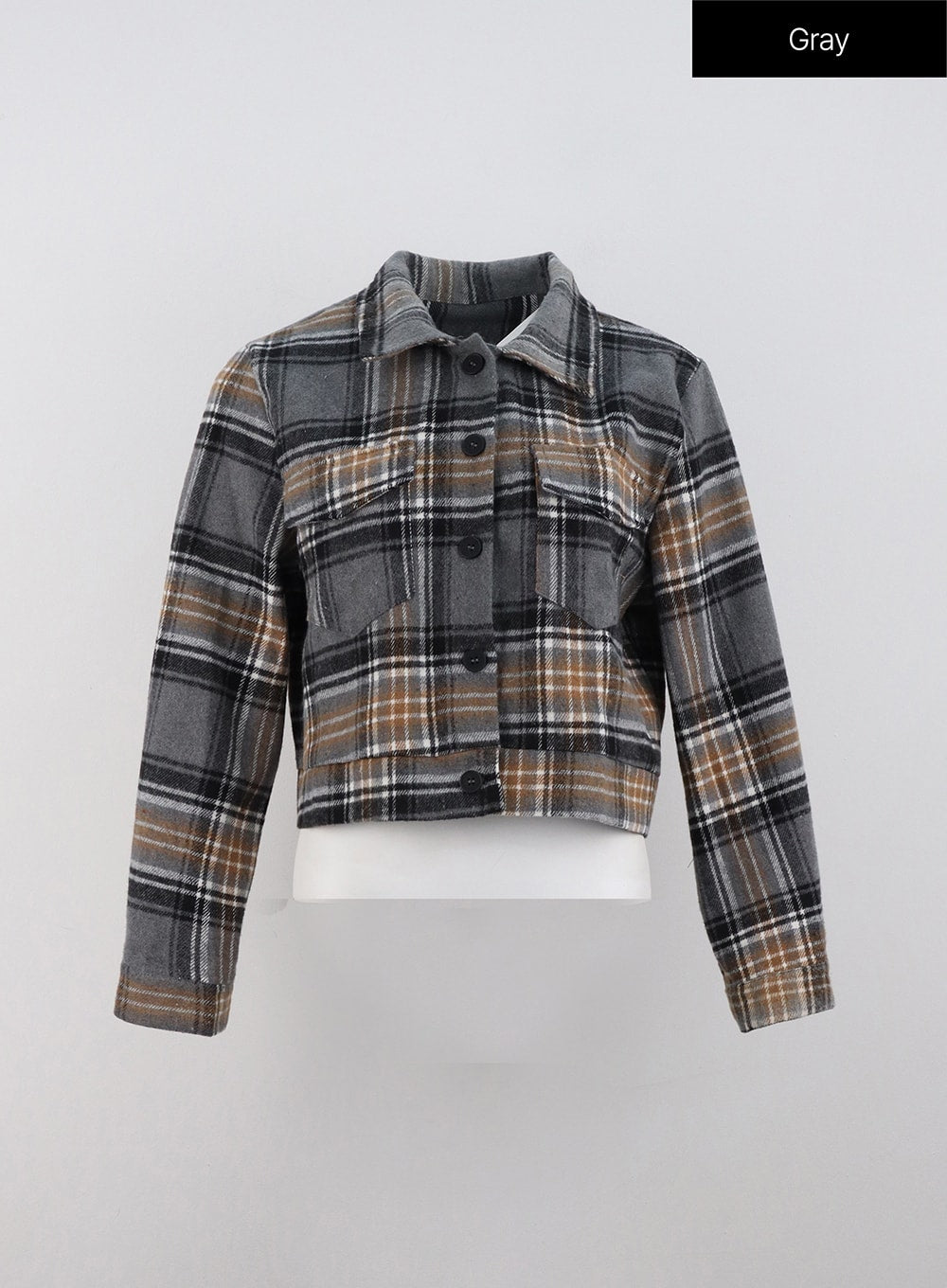 checkered-crop-button-jacket-od307