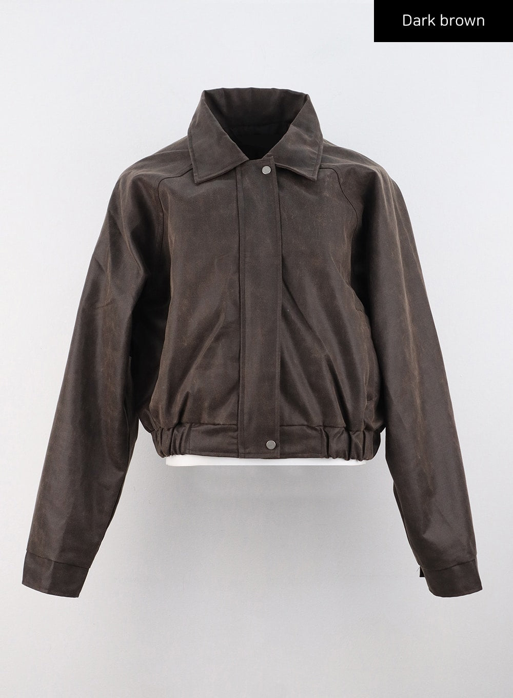 vintage lether bomber jacket dark brown着丈約64センチ