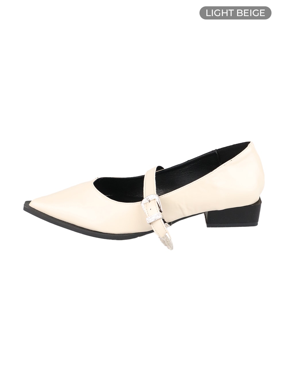 buckle-pointed-toe-flats-with-low-heels-ca412
