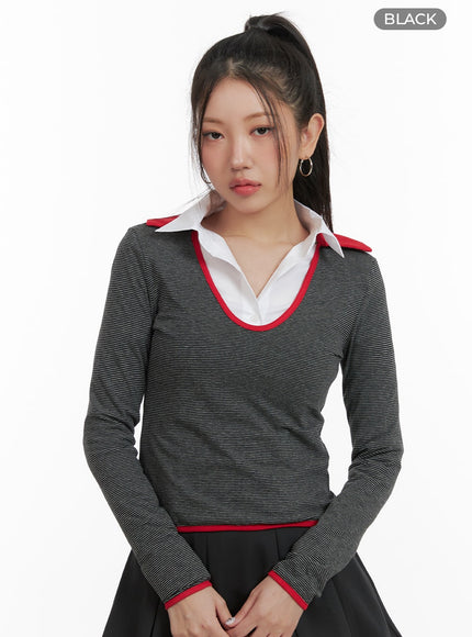 stripe-collar-long-sleeve-oa416