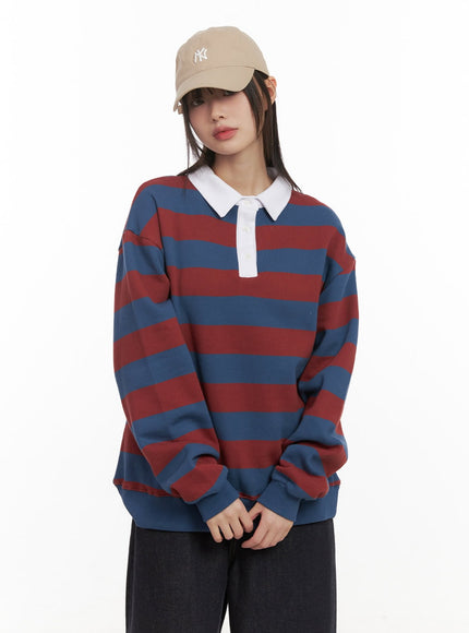 striped-long-sleeve-oversized-polo-cd430