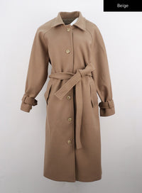collared-maxi-coat-cn301 / Beige