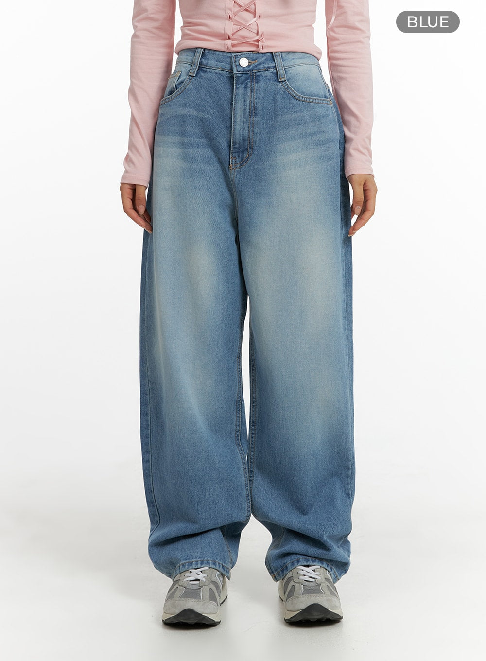 cotton-cloud-baggy-jeans-cm406 / Blue