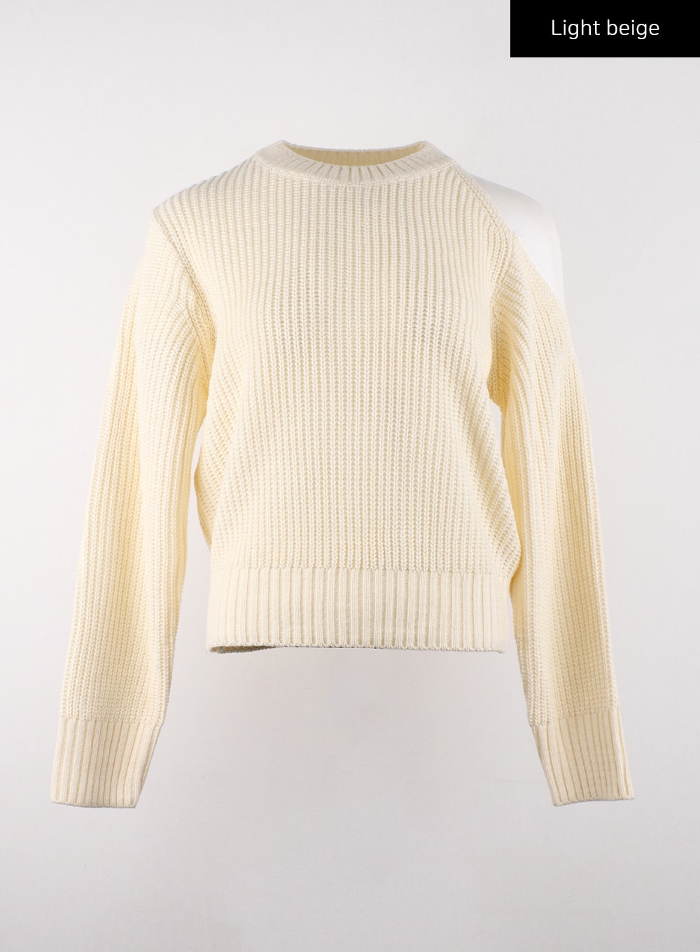 cut-out-knit-sweater-cd312 / Light beige
