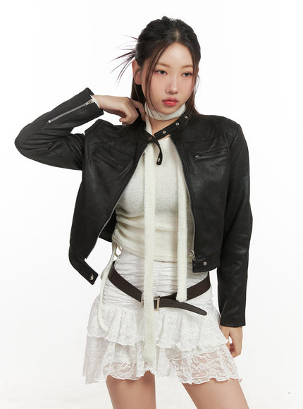 chic-silhouette-jacket-cn428 / Black