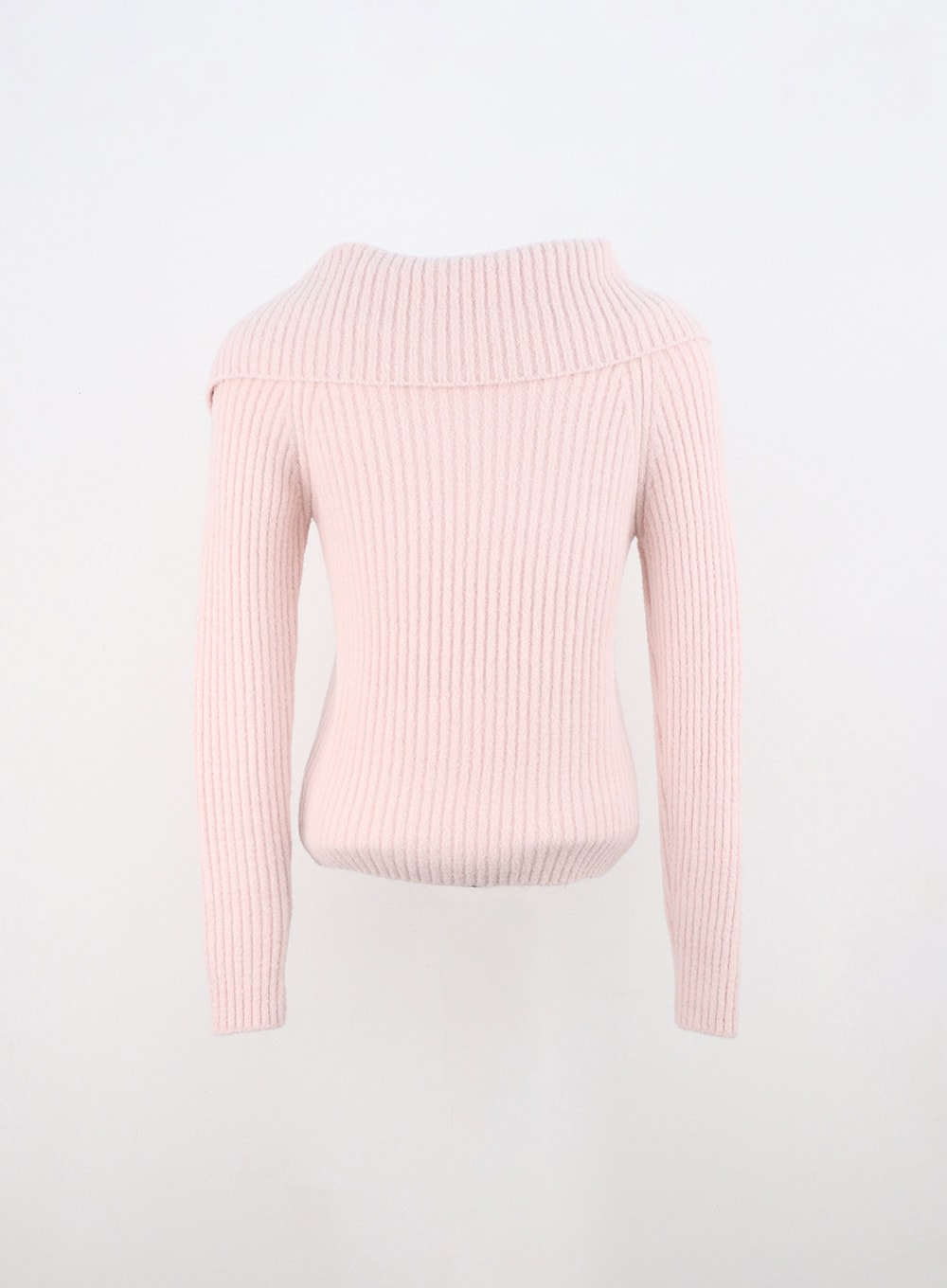 asymmetrical-button-open-collar-knit-sweater-on313