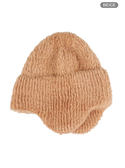 boucle-knit-beanie-cs424 / Beige