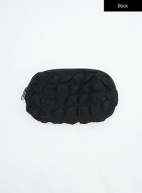 quilted-pouch-in317 / Black