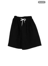 cozy-sweat-shorts-om426 / Black