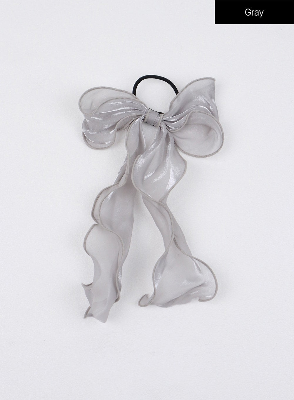 balletcore-satin-ribbon-hair-wraps-ij303 / Gray