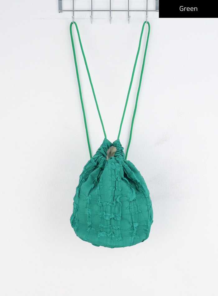 ruffled-mini-backpack-co313 / Green