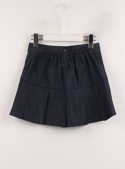 pleated-denim-mini-skirt-cj415