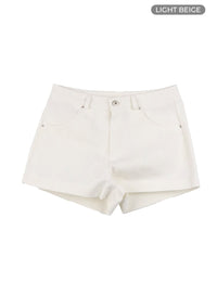 high-waisted-shorts-cy408 / Light beige