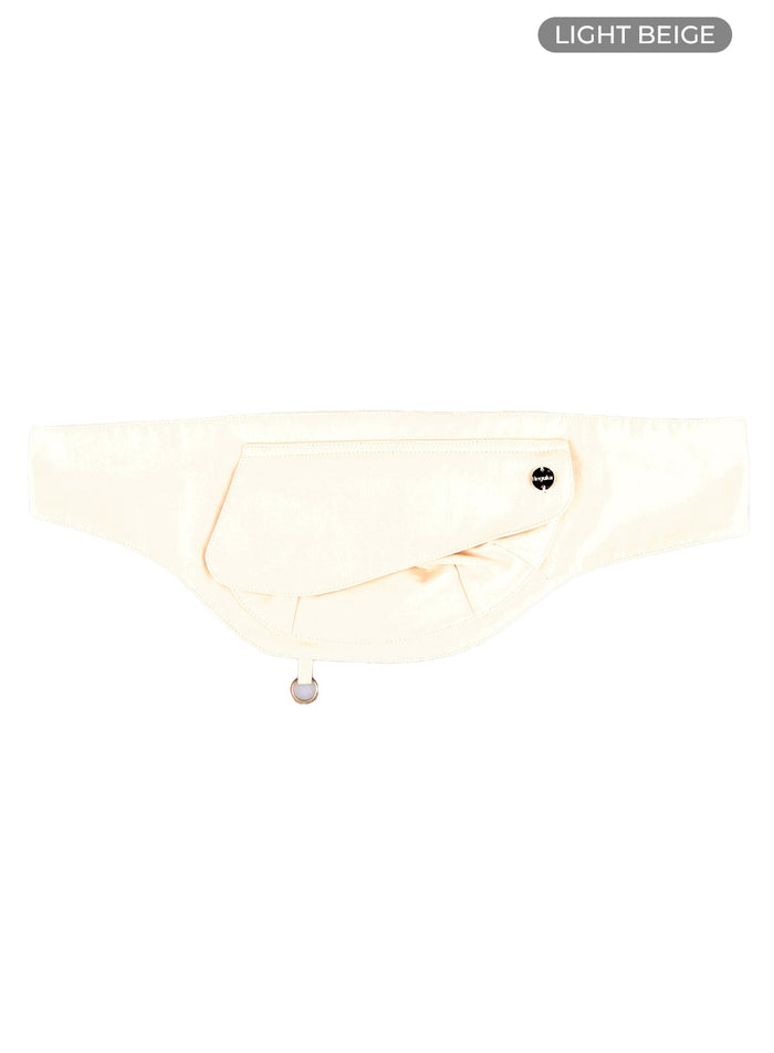 pocket-waist-belt-ca404 / Light beige