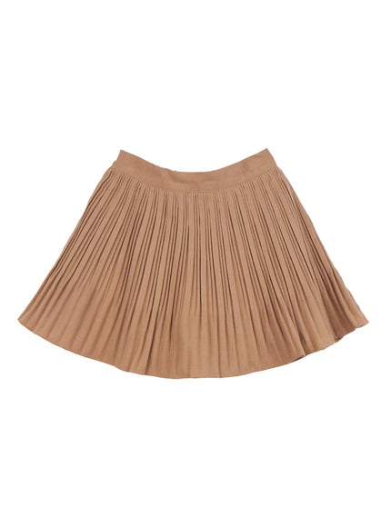 flare-fusion-mini-skirt-od403 / Beige