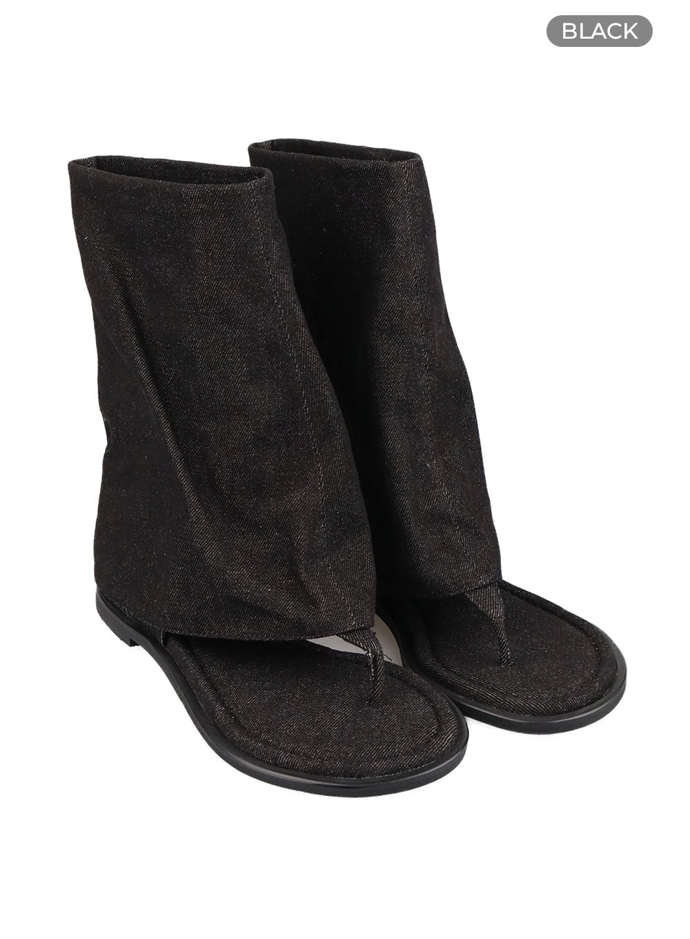 sandal-midi-boots-oa425 / Black