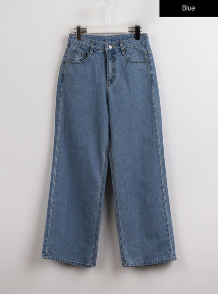 light-washed-straight-leg-jeans-oj422 / Blue