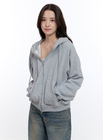 solid-basic-hoodie-on418 / Gray