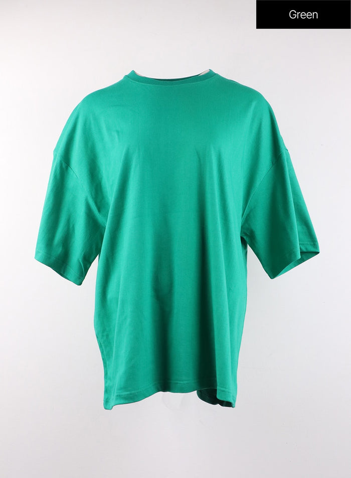 basic-oversized-t-shirt-of406 / Green