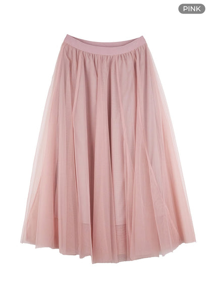 ballerina-midi-skirt-oo416 / Pink