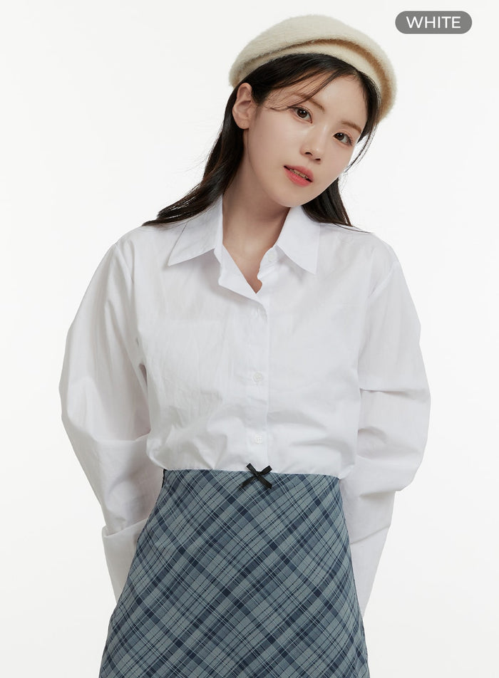collared-button-up-shirt-oa405 / White
