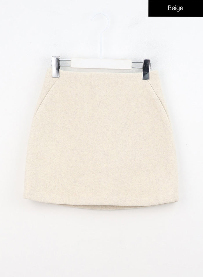 basic-mini-skirt-on314 / Beige